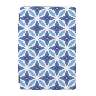 Geometric Blue Pattern iPad Mini Cover