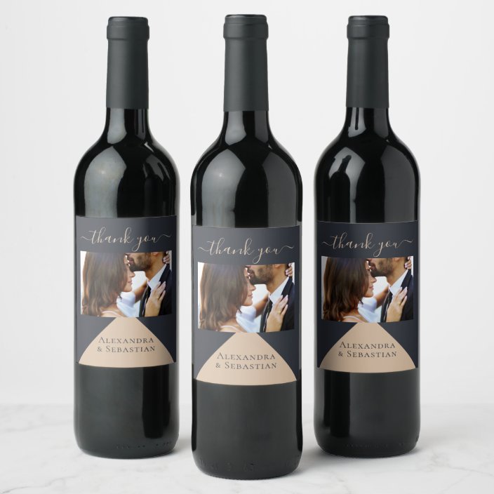 wine bottle labels wedding