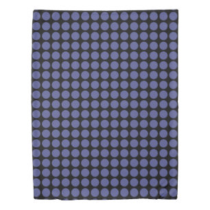 Geometric Blue Polka Dots on any Color Duvet Cover
