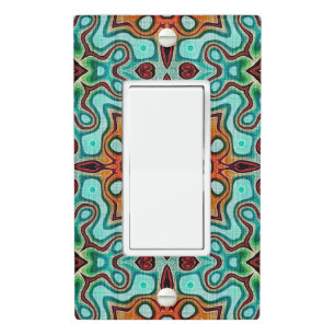 Geometric Bohemian Moroccan Mandala Art Pattern Light Switch Cover