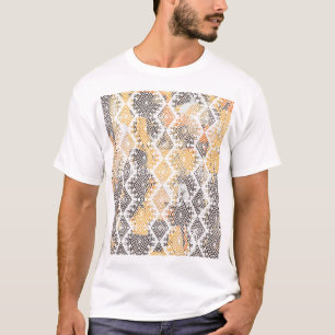 Geometric Boho Tribal: Distressed Pattern. T-Shirt