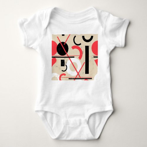 Geometric Bright Abstract Seamless Pattern Baby Bodysuit