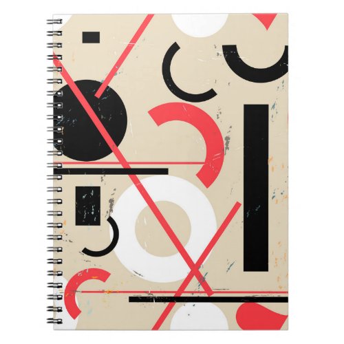 Geometric Bright Abstract Seamless Pattern Notebook