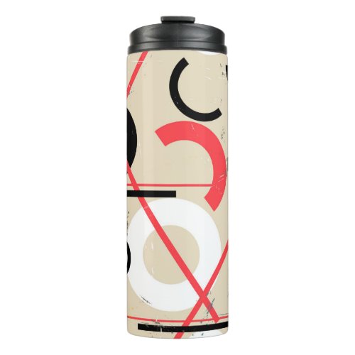 Geometric Bright Abstract Seamless Pattern Thermal Tumbler