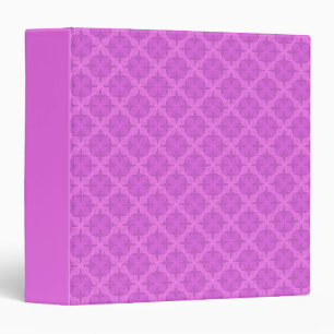 Geometric bright lilac art deco 3 ring binder
