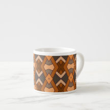 Geometric Brown Warm Tones