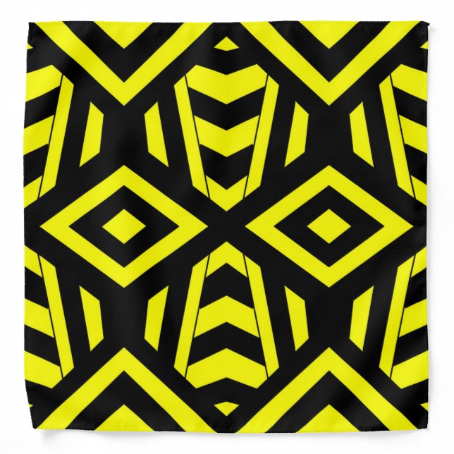 Geometric Bumble Bee Bandana (Front)