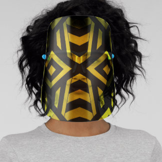 Geometric Bumble Bee Face Shield