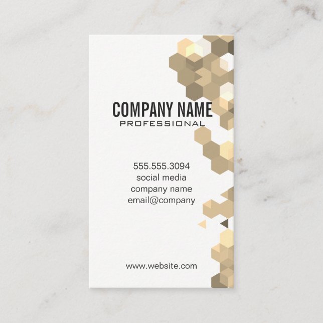 Geometric Business Card (Front)