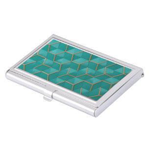 geometric business card case