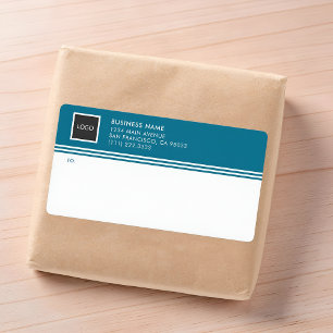 Geometric Business Logo Mailing Shipping Labels