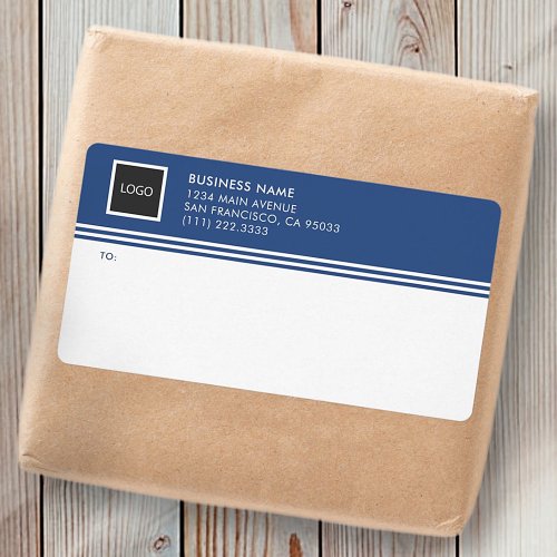 Geometric Business Logo Mailing Shipping Labels