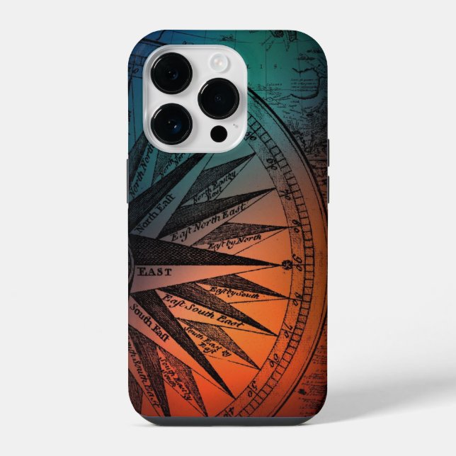 Geometric campass iphone case (Back)