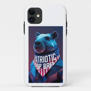 Geometric Capybara Phone Case
