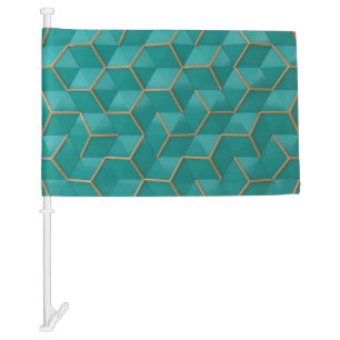 geometric car flag