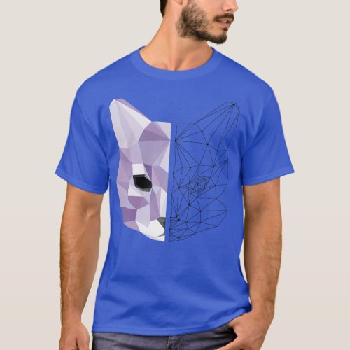 Geometric cat 1  T_Shirt