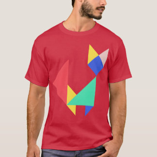 Geometric Cat retro T-Shirt