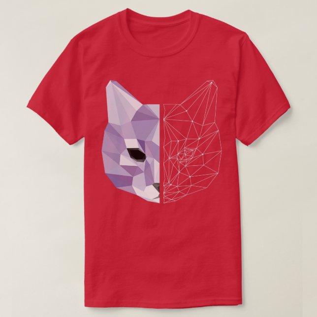 Geometric cat  T-Shirt (Design Front)