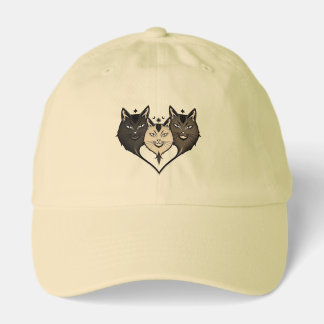 Geometric Cat Trio Hat