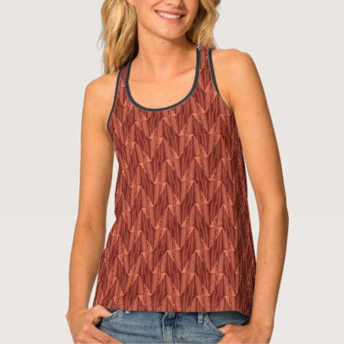 Geometric Cedar Tank Top