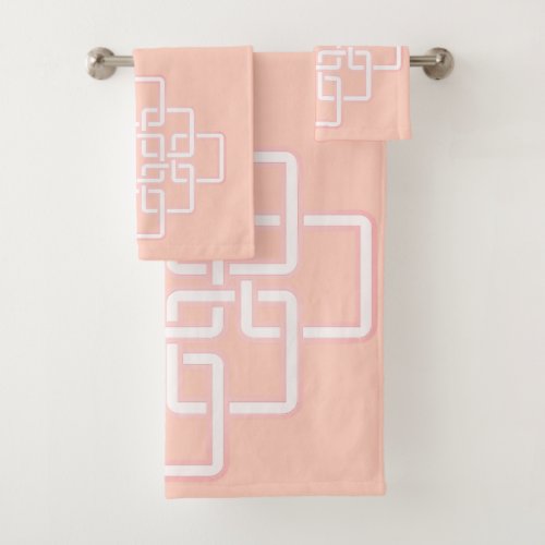 Geometric Celtic Knot Bath Towel Set
