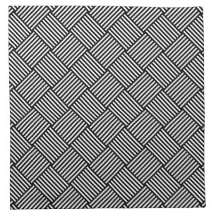 Geometric checked texture cloth napkin