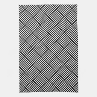 Geometric checked texture kitchen towel