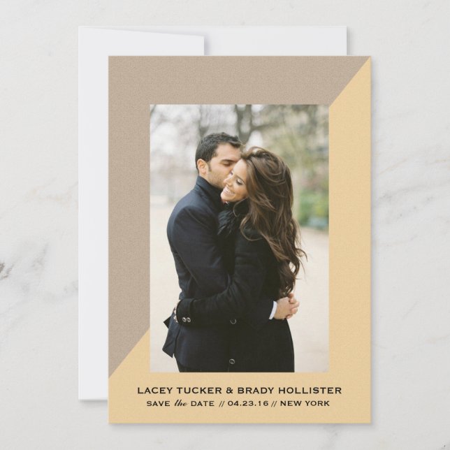 Geometric Chic Save the Dates | WEDDINGS Save The Date (Front)