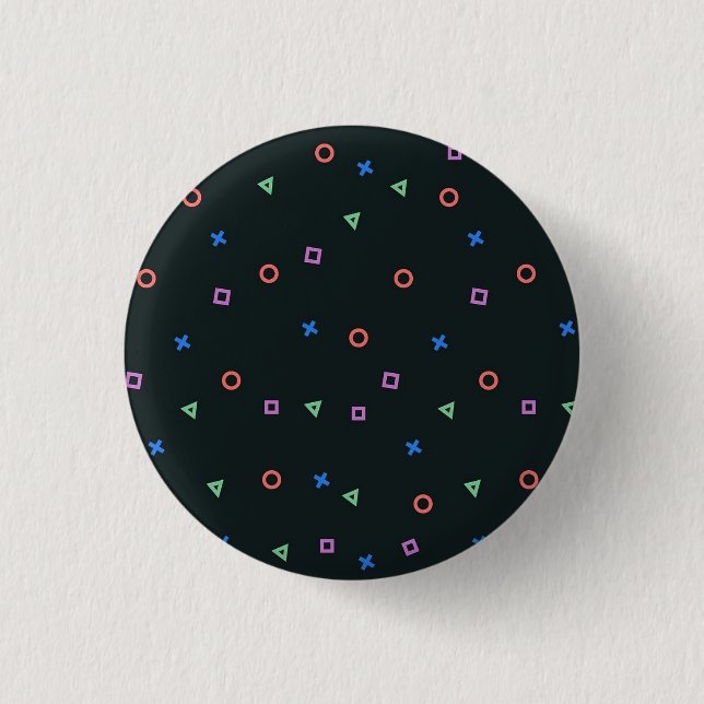 Geometric Chic: Triangle-Inspired Button" Button (Front)