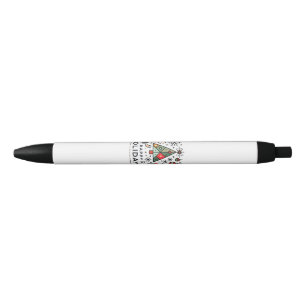 Geometric Christmas Tree Happy Holidays Festive Pen