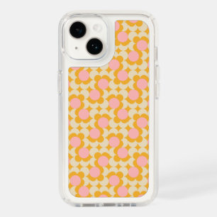 Geometric Circle Mid Century Flower Pattern Speck iPhone 14 Case