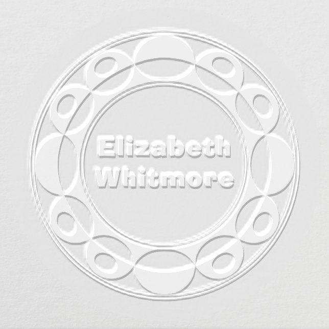 Geometric Circle & Oval Embosser (Design)