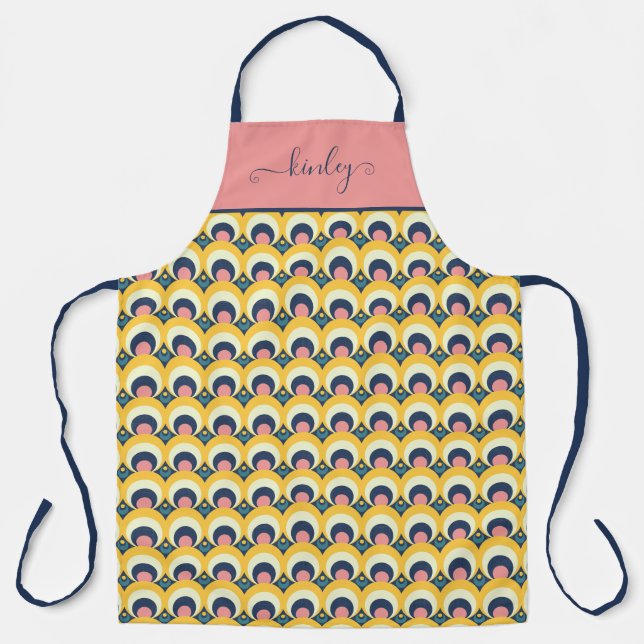 Geometric Circle Pattern Apron (Front)