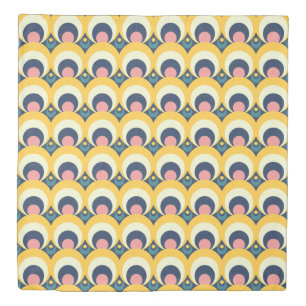 Geometric Circle Pattern Duvet Cover