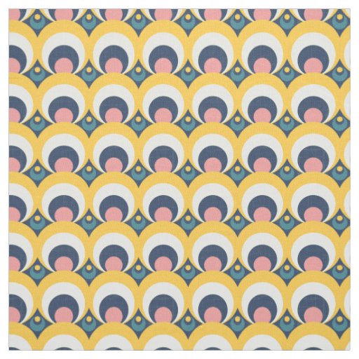 Geometric Circle Pattern Fabric
