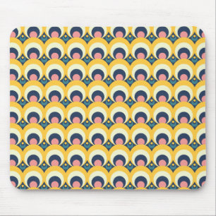 Geometric Circle Pattern Mouse Pad