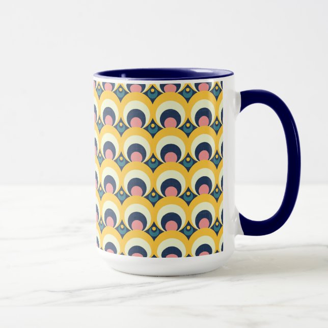 Geometric Circle Pattern Mug (Right)