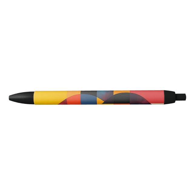 Geometric Circles and Color Blocks Pen (Front)