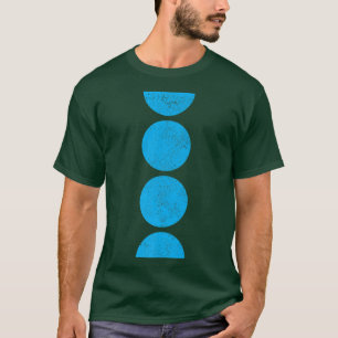Geometric Circles Semicircles Shapes Geometry Art T-Shirt