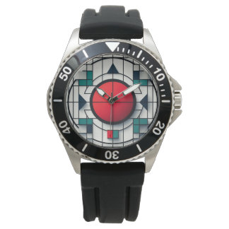 Geometric clock watch