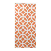 Geometric Cloth Napkin in Celosia Orange (Half Fold)