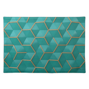 geometric cloth placemat