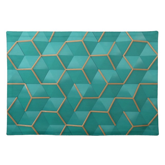geometric cloth placemat (Front)