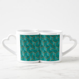 geometric coffee mug set
