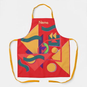 Geometric Collage  Apron
