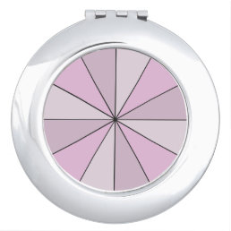 Geometric Color Beams Pink Makeup Mirror