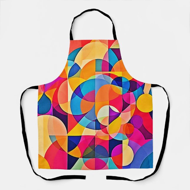  Geometric Color Emotion Apron (Front)
