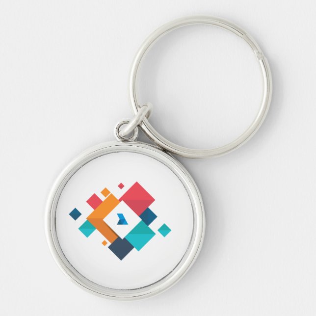 Geometric Color Keychain (Front)