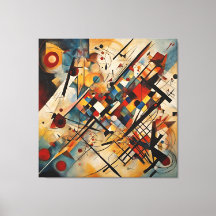 Geometric Colorful Abstract Painting