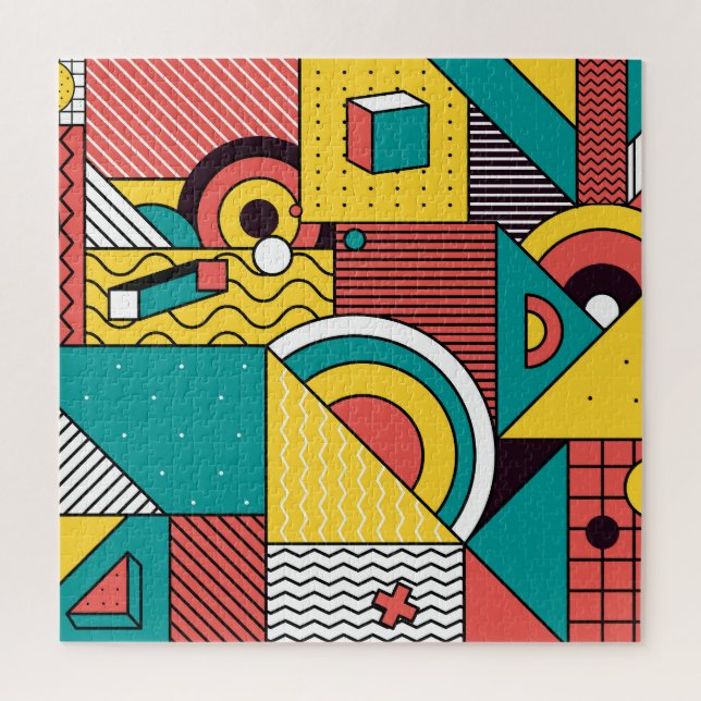 Geometric colorful: abstract pattern. jigsaw puzzle (Vertical)